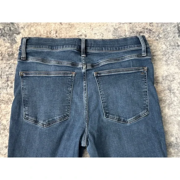 Madewell Mid Rise Kick Out Jeans Women's 31 Blue Denim Medium Wash Flare (33x28) - Picture 5 of 13